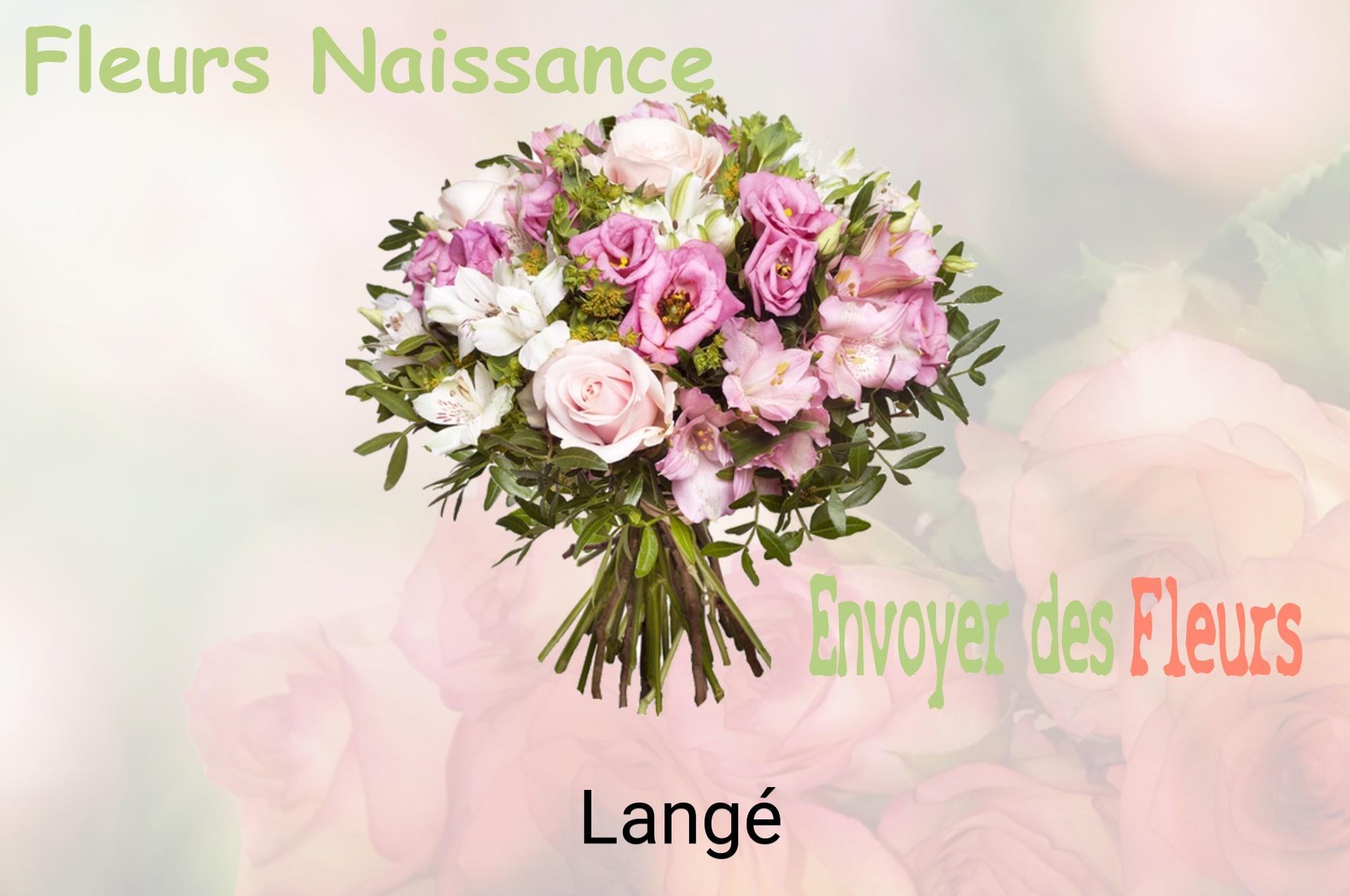 Bouquet de fleurs de naissance livré à Langé
